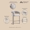 Manhattan Comfort Augusta Counter Stool in Light Grey CS018-LG - alternate 9